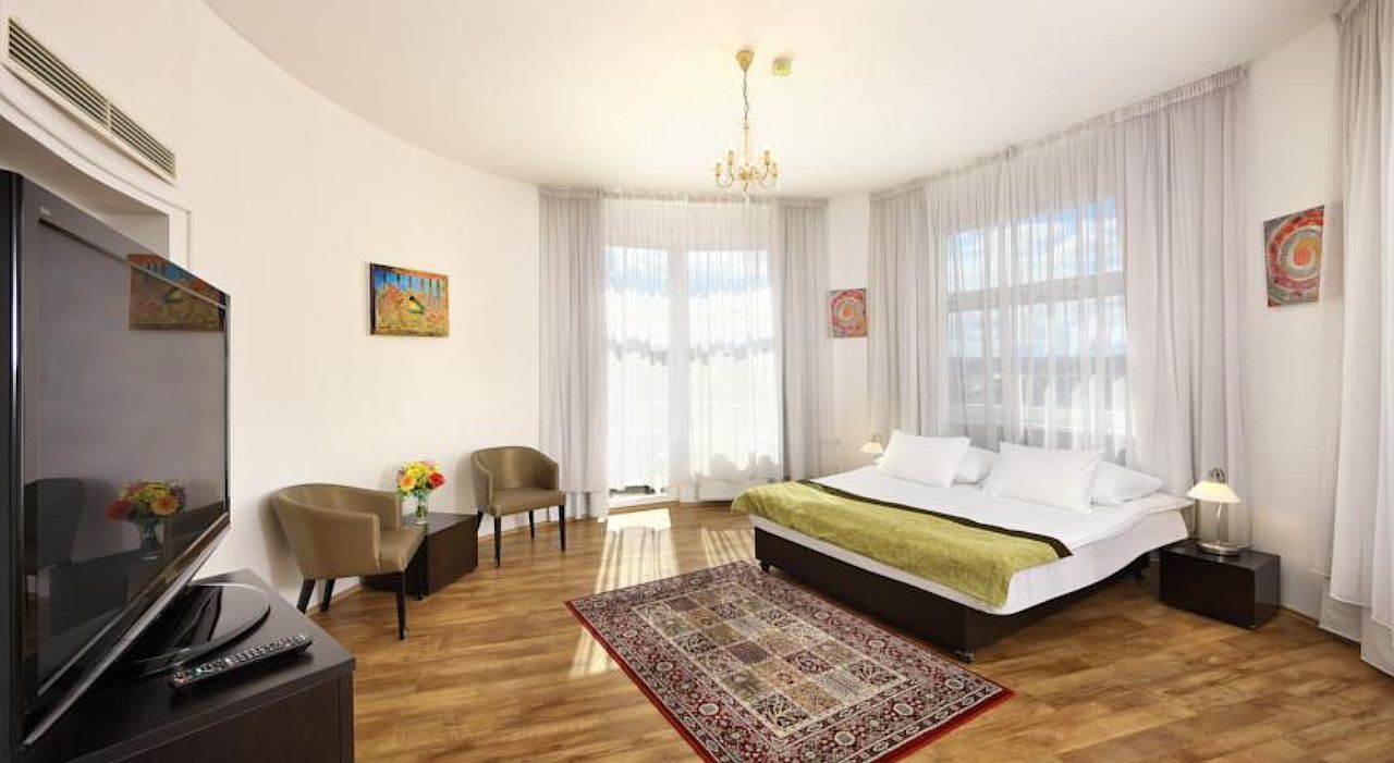 Hotel Vitkov Prag Exterior foto